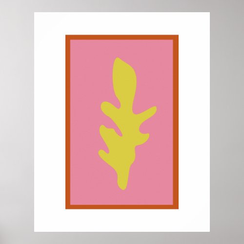 Matisse Aesthetic Colorful Contemporary Cutout Poster