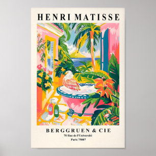 Matisse Art Print, Eagle In Bathtub Poster, Pink M Poster
