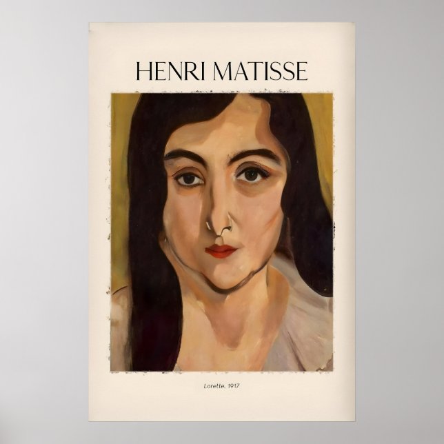 Matisse Art Print - Lorette917 Portrait Poster (Front)