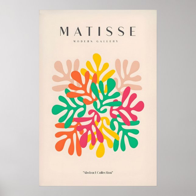 Matisse Art Prints - Interlocking Colorful Leaves (Front)
