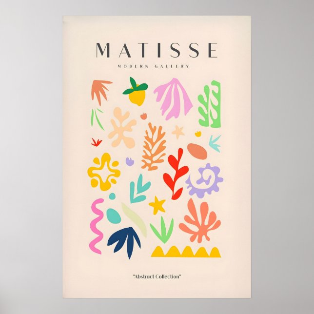 Matisse Art Prints - Playful Abstract Shapes Mix (Front)