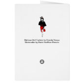 Matisse Doll Fashion Watercolor- Black CapeDress (Back)