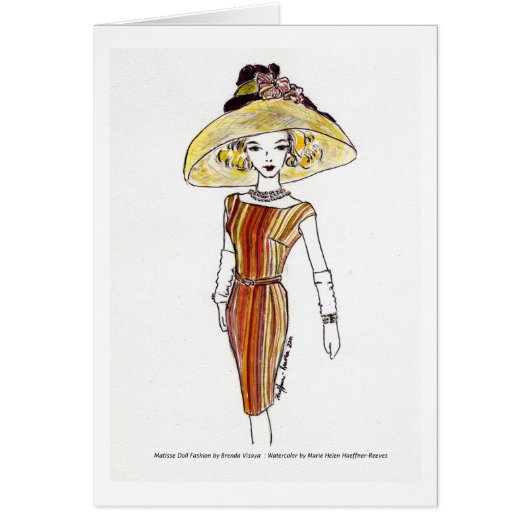 Matisse Doll Fashion Watercolor - Cabana (Front)
