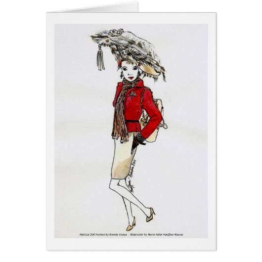 Matisse Doll Fashion Watercolor- Cherries Jubbilee (Front)