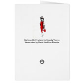Matisse Doll Fashion Watercolor- Red/Blk CapeDress (Back)