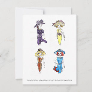 Matisse Doll Fashions - Card 1, 4.25 x 5.5