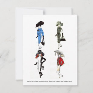 Matisse Doll Fashions - Card 2, 4.25 x 5.5