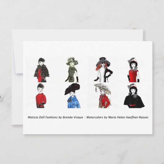 Matisse Doll Fashions - Card 5, 4.5 x 6.25 (Front)