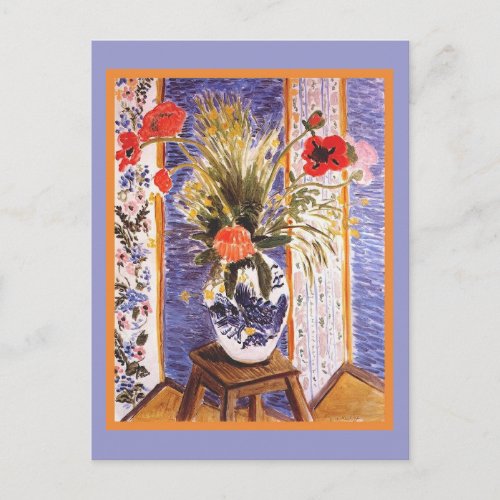 Matisse Flowers in a Bowl Postcard