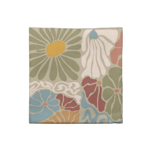 Matisse Groovy floral Art Nouveau 1970s Boho Cloth Napkin