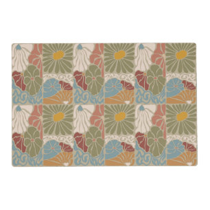 Matisse Groovy floral Art Nouveau 1970s Boho Placemat