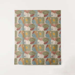 Matisse Groovy floral Art Nouveau 1970s Boho Tapestry
