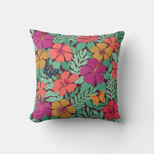 Matisse Hibiscus Garden Throw Pillow