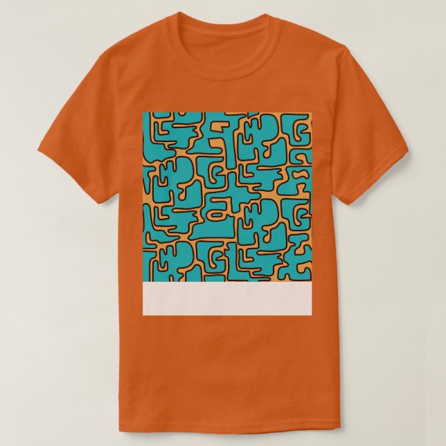 Matisse Inspired 70s Color Blobs T-Shirt (Design Front)