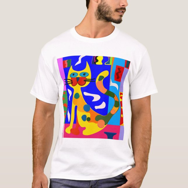 Matisse Inspired Cat T-Shirt (Front)