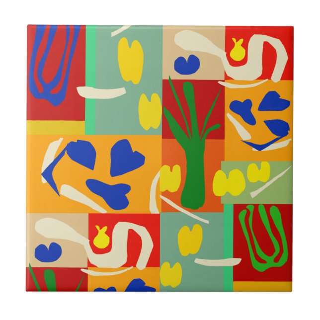 Matisse Inspired Collage Tile (Front)