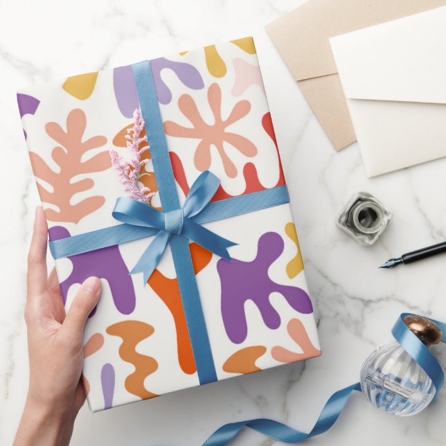 Matisse Inspired Colorful Art Wrapping Paper (Gifting)