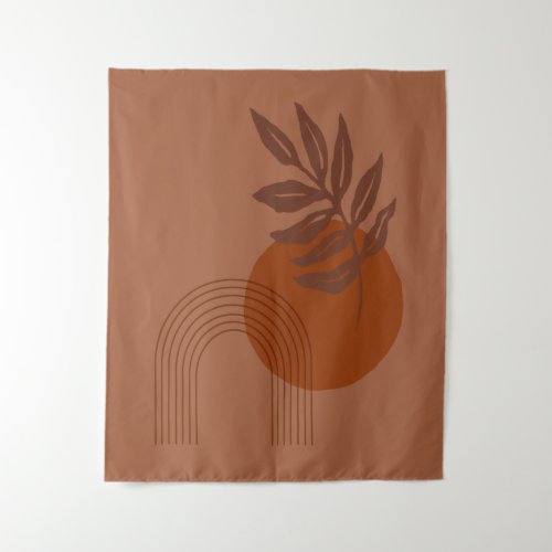Matisse Inspired Desert Vibes Abstract Shapes Tapestry