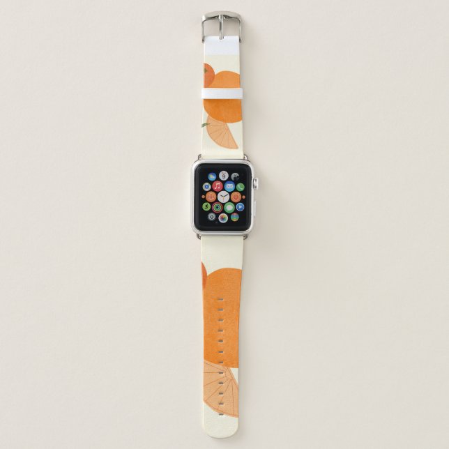 Matisse Inspired: Modern Abstract Shapes Apple Watch Band (Front)