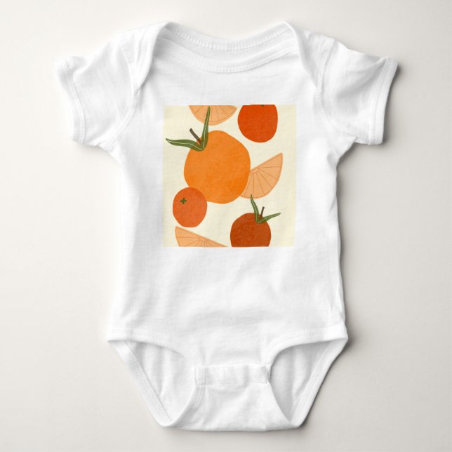 Matisse Inspired: Modern Abstract Shapes Baby Bodysuit (Front)