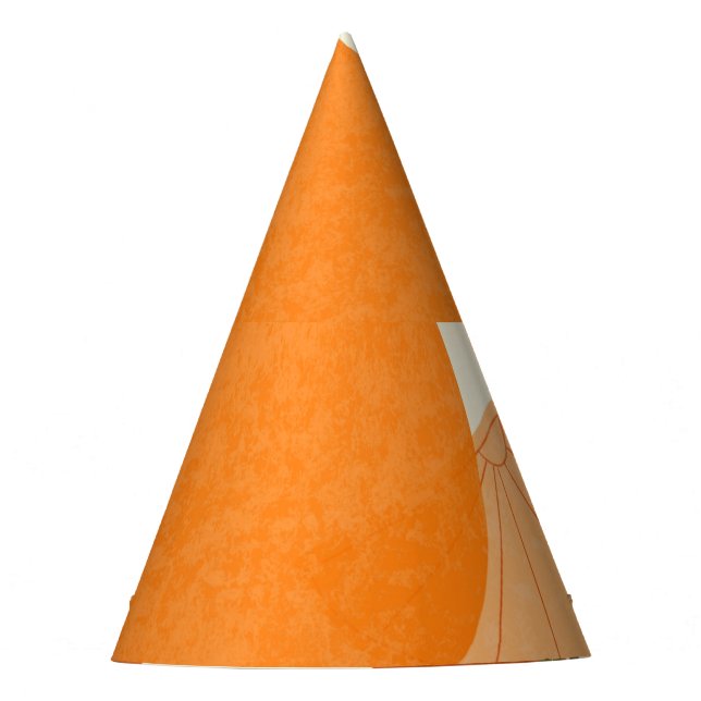 Matisse Inspired: Modern Abstract Shapes Party Hat (Front)