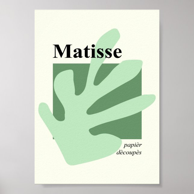 Matisse Inspired Shape Poster (Front)