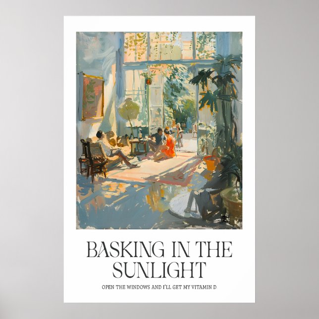 Matisse Inspired Sunroom Print Warm Indoor Scene (Front)