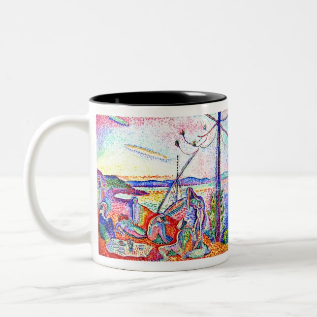 Matisse Luxury Calm and Pleasure Two-Tone Coffee Mug (Left)