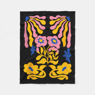 Matisse Painting Flower Aesthetic Art Earthy Fleece Blanket