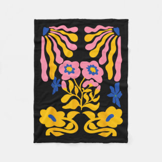 Matisse Painting Flower Aesthetic Art Earthy Fleece Blanket