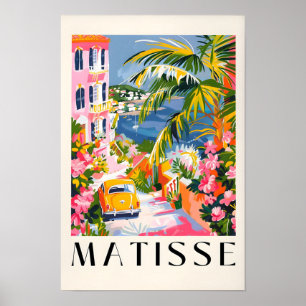 Matisse Print, Coastal Town Poster, Pink Beachy De Poster