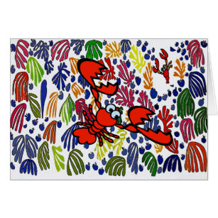 Matisse Style Crawfish add sentiments