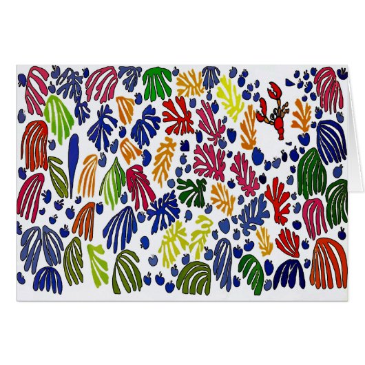 Matisse Style Crawfish Cards (Front Horizontal)