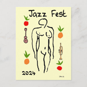Matisse Style, Jazz Fest, edit date Postcard