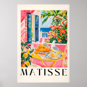 Matisse Style Seagull Art Print Mid-Century Modern