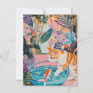 Matisse Vintage Cat Postcard