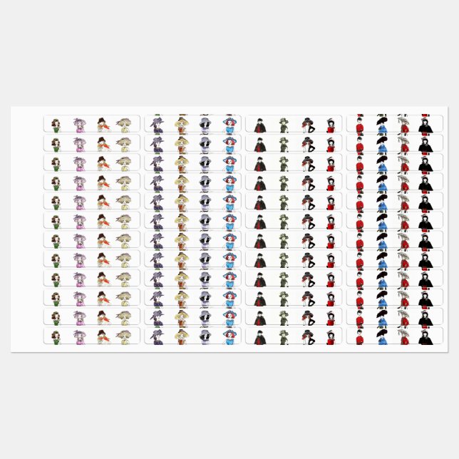 MatisseFashion Watercolors Iron On Label (Sheet)