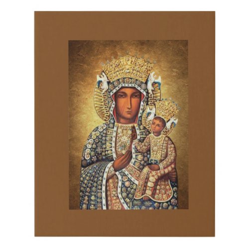 MATKA BOSKA CZESTOCHOWSKA  FAUX CANVAS PRINT