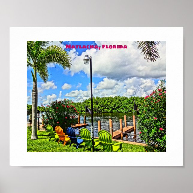 Matlacha Pine Island Florida Printable Art Poster (Front)