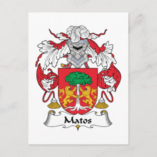 Matos Family Crest Postcard
