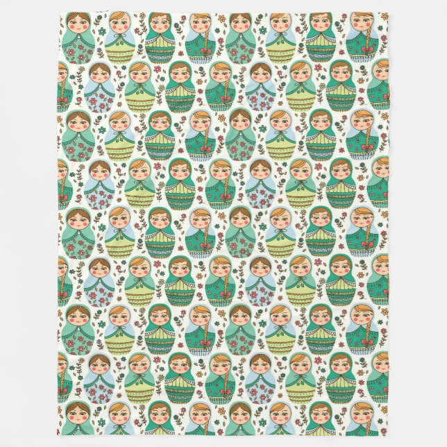 Matreshka Fleece Blanket (Front)