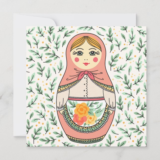 Matreshka  holiday card (Front)