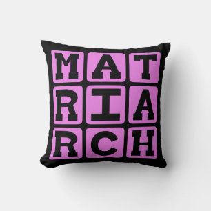 Matriarch, Mother of the Family Throw Pillow