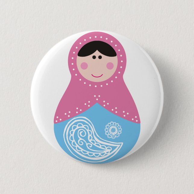 Matrioska pasley spring button (Front)