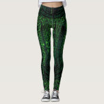 Matrix Binary Code Leggings<br><div class="desc">Matrix Binary Code</div>
