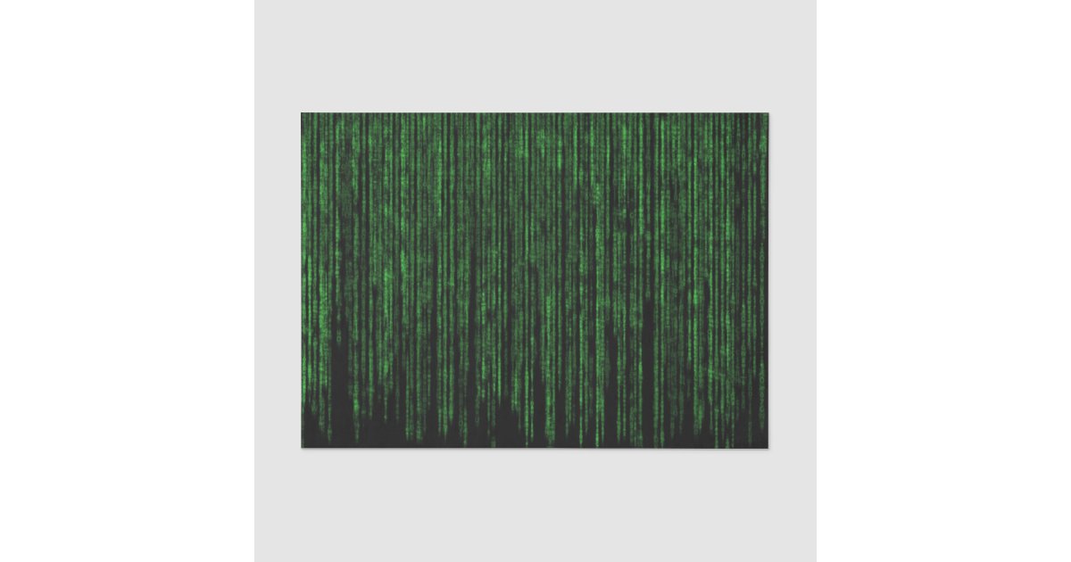 Matrix Code 1 Tissue Paper | Zazzle