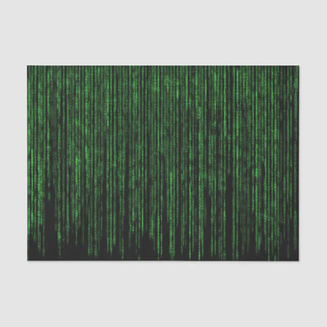Matrix Code 1 Tissue Paper | Zazzle