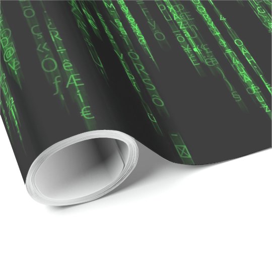 Matrix Code 1 Wrapping Paper