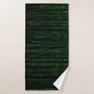 Matrix code bath towel