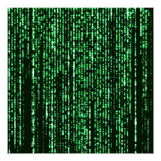 Matrix code Be a warrior againt the system Poster